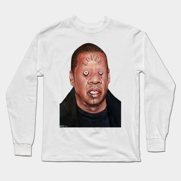 Lover | Mini Masterpiece | Rap Legend | Original Oil Painting By Tyler Tilley Long Sleeve T-Shirt by Tiger Picasso